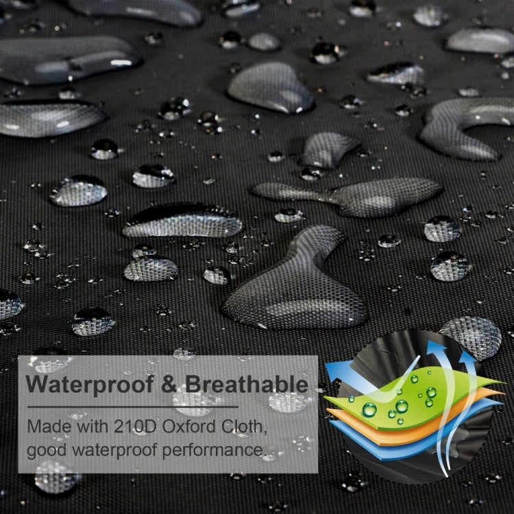210D Water-resistant Boat Cover Speedboat Towed Fishing V-Shaped Boat Cover Rain And Sun Protection Cover, Specification: 14-16FT 530x290cm