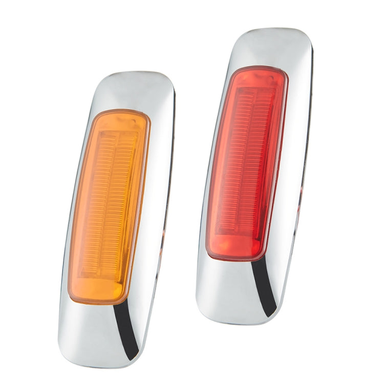 2 PCS 12/24V 8 LEDs Explosion Lightning Plating Edge Light Side Tail Light(Red) - Warning Lights by PMC TechLife | Online Shopping South Africa | PMC TechLife | Buy Now Pay Later Mobicred