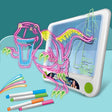3D Fluorescent Drawing Board Magic Luminous Three-Dimensional Writing Board Graffiti Board Lighting Puzzle Children Drawing Board,Style:  Drawing Screen (Ocean Version) -  by PMC TechLife | Online Shopping South Africa | PMC TechLife | Buy Now Pay Later Mobicred