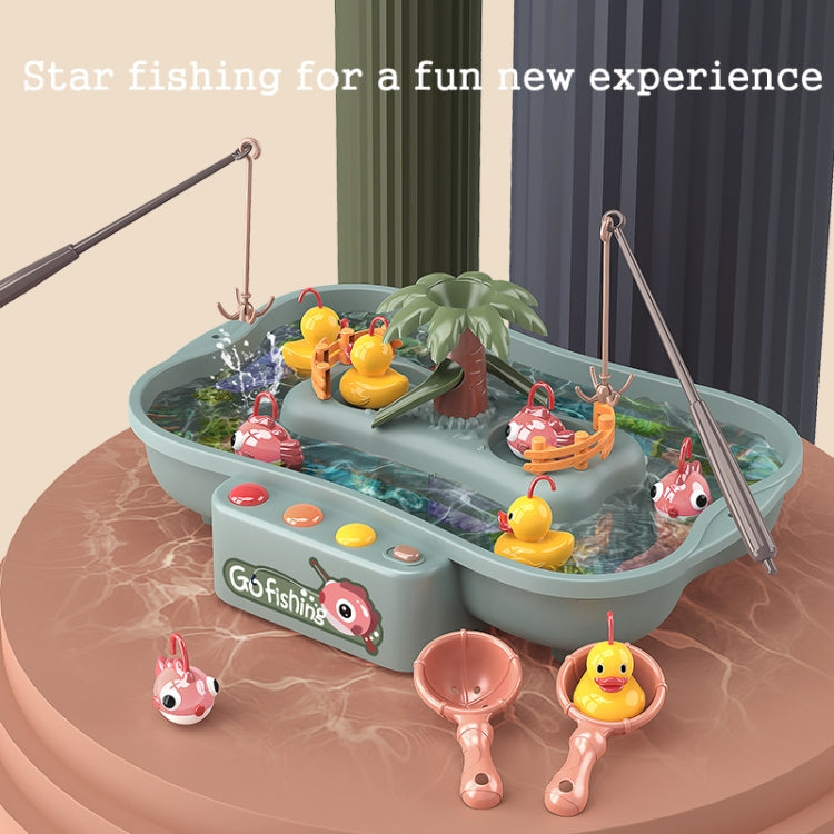 Play House Children Educational Electric Cycle Rotating Fishing Station Summer Water Game Toy Set, Colour: Green 6 Ducks - Music Toys by PMC TechLife | Online Shopping South Africa | PMC TechLife | Buy Now Pay Later Mobicred