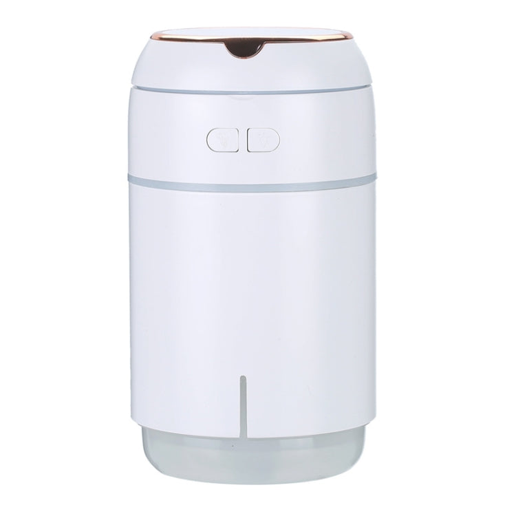 K005 Portable Hydrating LED Fill Light Makeup Mirror USB Mini Humidifier(White)