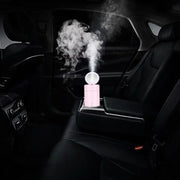 K005 Portable Hydrating LED Fill Light Makeup Mirror USB Mini Humidifier(Pink)
