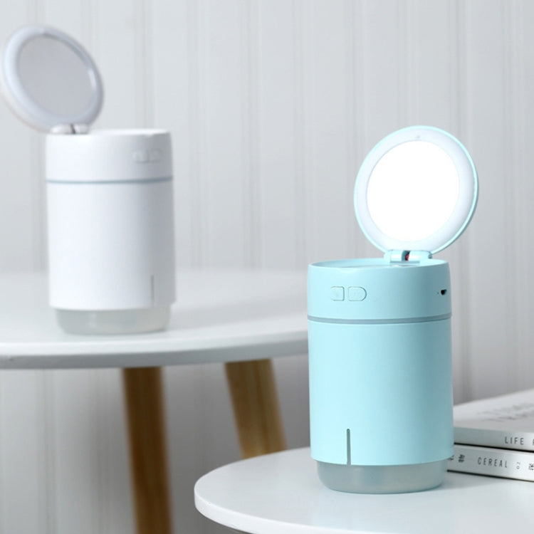K005 Portable Hydrating LED Fill Light Makeup Mirror USB Mini Humidifier(Pink)