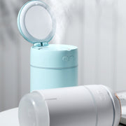 K005 Portable Hydrating LED Fill Light Makeup Mirror USB Mini Humidifier(Pink)