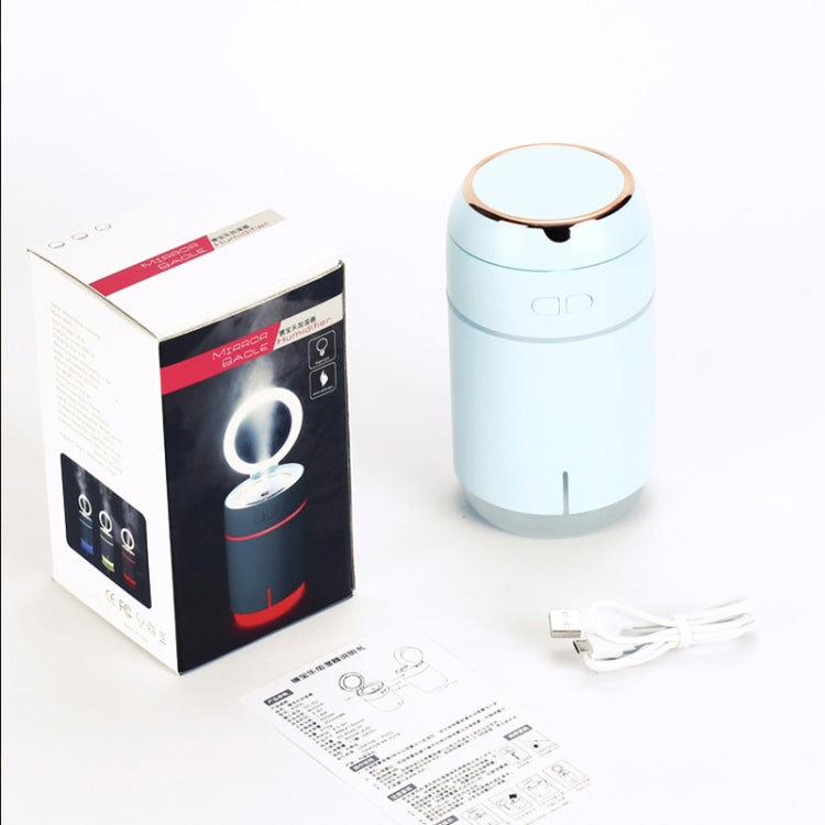 K005 Portable Hydrating LED Fill Light Makeup Mirror USB Mini Humidifier(Pink)
