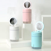 K005 Portable Hydrating LED Fill Light Makeup Mirror USB Mini Humidifier(Pink)