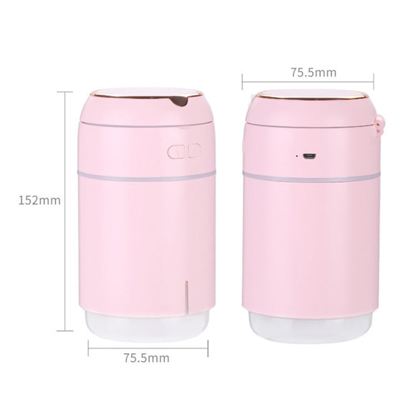 K005 Portable Hydrating LED Fill Light Makeup Mirror USB Mini Humidifier(Blue)