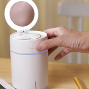 K005 Portable Hydrating LED Fill Light Makeup Mirror USB Mini Humidifier(Pink)