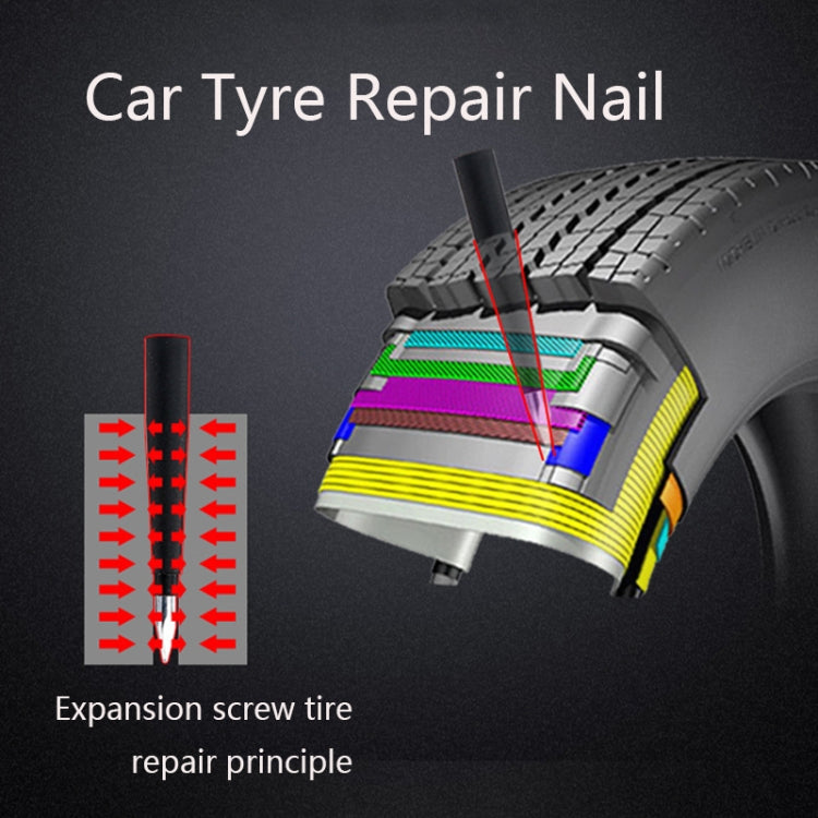 Q412 Car Tyre Repair Nail Emergency Tire Repair Kit - Hand Tool Sets by PMC TechLife | Online Shopping South Africa | PMC TechLife | Buy Now Pay Later Mobicred