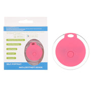 2 PCS  HYC-05 Round Bluetooth Anti-Lost Device Mobile Phone Key Two-Way Object Finding Alarm( Blue)