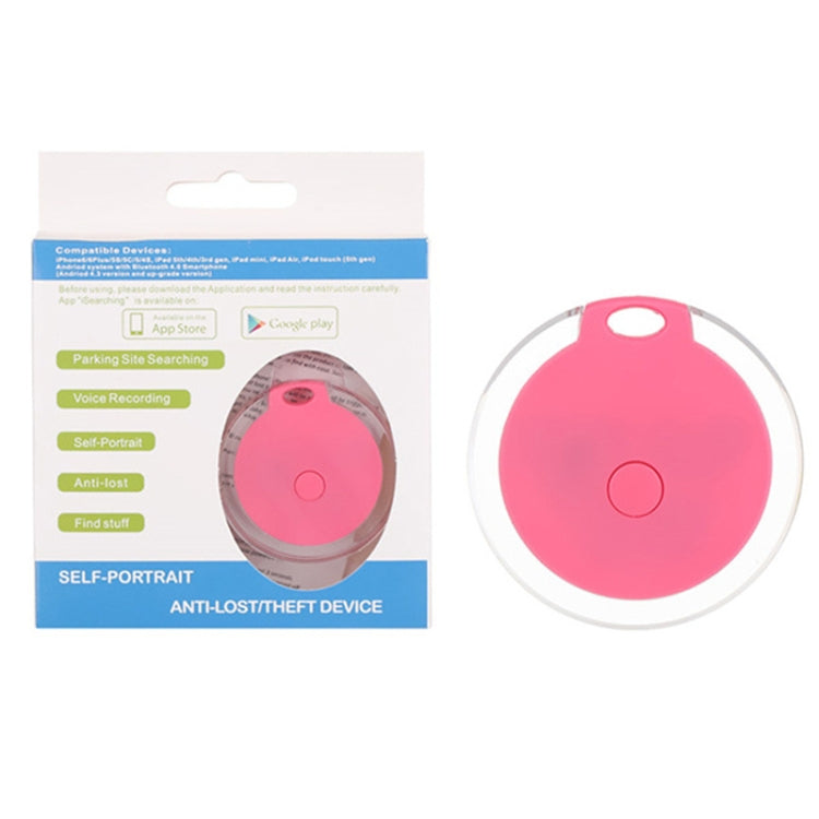 2 PCS  HYC-05 Round Bluetooth Anti-Lost Device Mobile Phone Key Two-Way Object Finding Alarm( White)