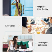2 PCS  HYC-05 Round Bluetooth Anti-Lost Device Mobile Phone Key Two-Way Object Finding Alarm( Blue)