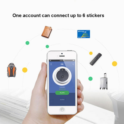 2 PCS  HYC-05 Round Bluetooth Anti-Lost Device Mobile Phone Key Two-Way Object Finding Alarm( White) - Anti-lost Alarm by PMC Jewellery | Online Shopping South Africa | PMC Jewellery | Buy Now Pay Later Mobicred