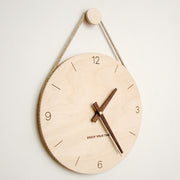 10 inch Without Printing Plate Wooden Sling Wall Clock Home Living Room Clock