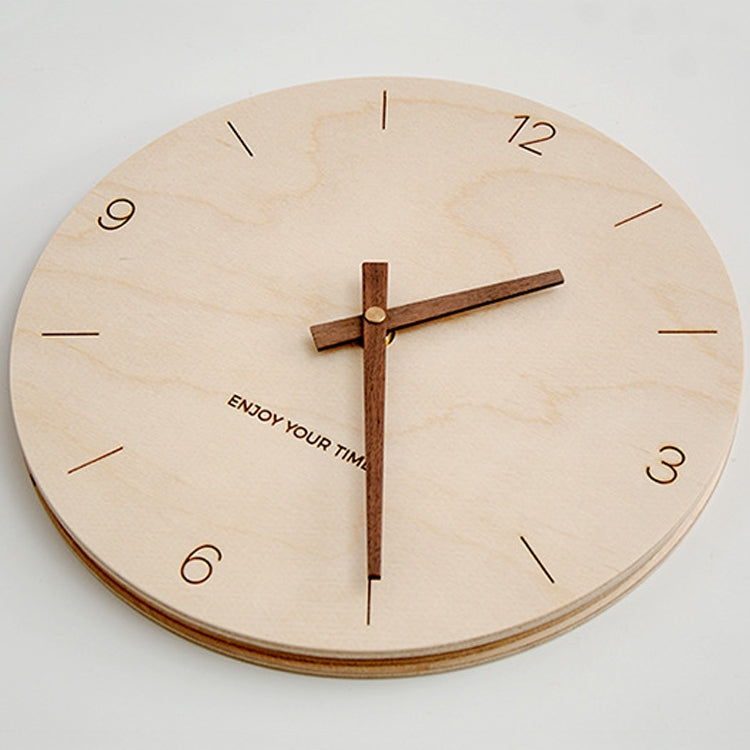 10 inch Without Printing Plate Wooden Sling Wall Clock Home Living Room Clock