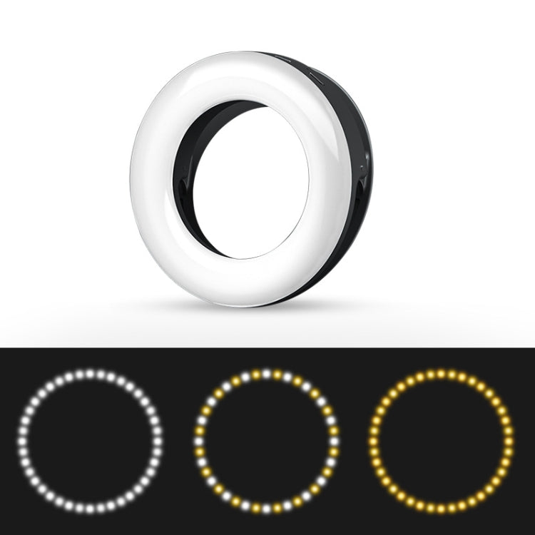 Mobile Phone Live Selfie Light LED Beauty Ring Fill Light(Black)