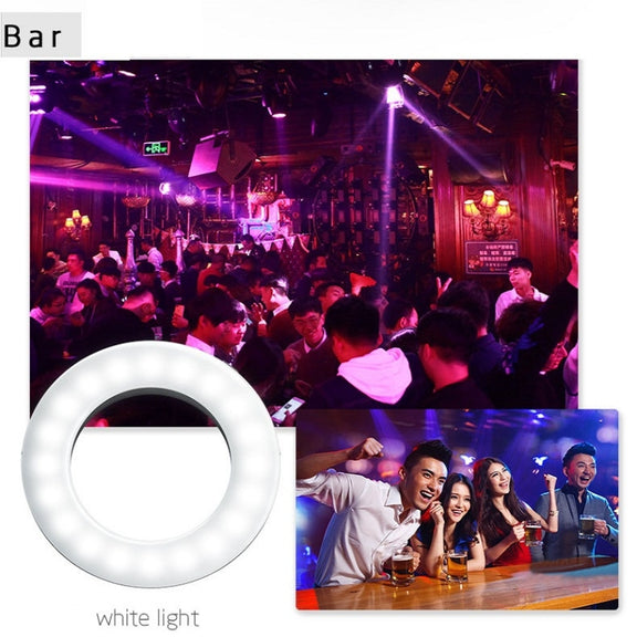 Mobile Phone Live Selfie Light LED Beauty Ring Fill Light(Black)