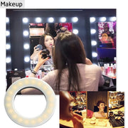 Mobile Phone Live Selfie Light LED Beauty Ring Fill Light(White)
