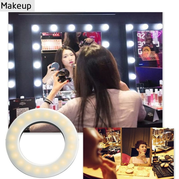 Mobile Phone Live Selfie Light LED Beauty Ring Fill Light(Black)