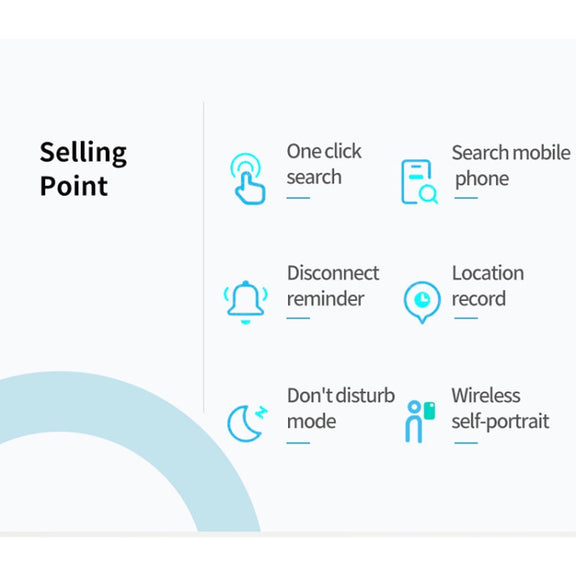 HYC-S9 2 PCS Round Bluetooth Object Finder Mobile Phone Tracking Locator Anti-Lost Two-Way Alarm(White)