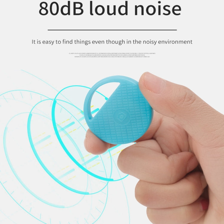 HYC-S9 2 PCS Round Bluetooth Object Finder Mobile Phone Tracking Locator Anti-Lost Two-Way Alarm(White)