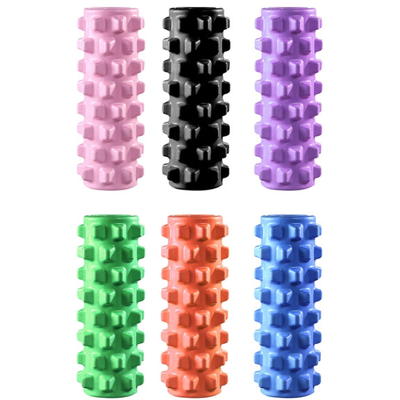 3 in 1 Eva Foam Roller Hollow Muscle Relaxation Roller Yoga Column Set, Length:  45cm (Blue Wolf Tooth)