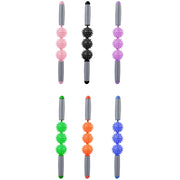 3 in 1 Eva Foam Roller Hollow Muscle Relaxation Roller Yoga Column Set, Length:  45cm (Orange Crescent)