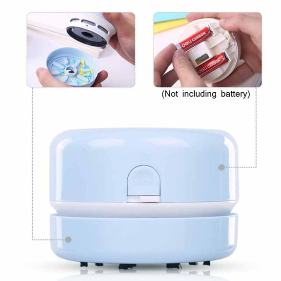 Deli Student Electric Stationery Set Desktop Cleaner/Electric Eraser/Electric Pencil Sharpener(Pink)