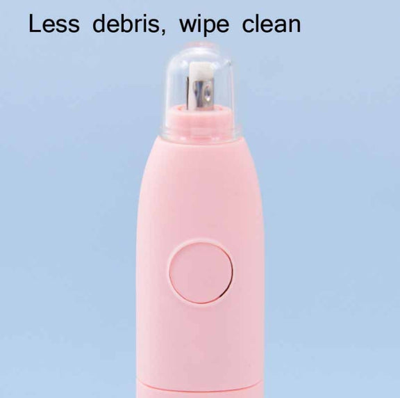 Deli Student Electric Stationery Set Desktop Cleaner/Electric Eraser/Electric Pencil Sharpener(Pink)