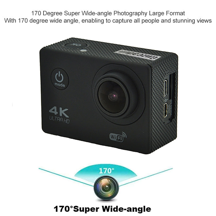 WIFI Waterproof Action Camera Cycling 4K camera Ultra Diving  60PFS Camera Helmet bicycle Cam underwater Sports 1080P Camera(Black) - Children Cameras by PMC TechLife | Online Shopping South Africa | PMC TechLife | Buy Now Pay Later Mobicred