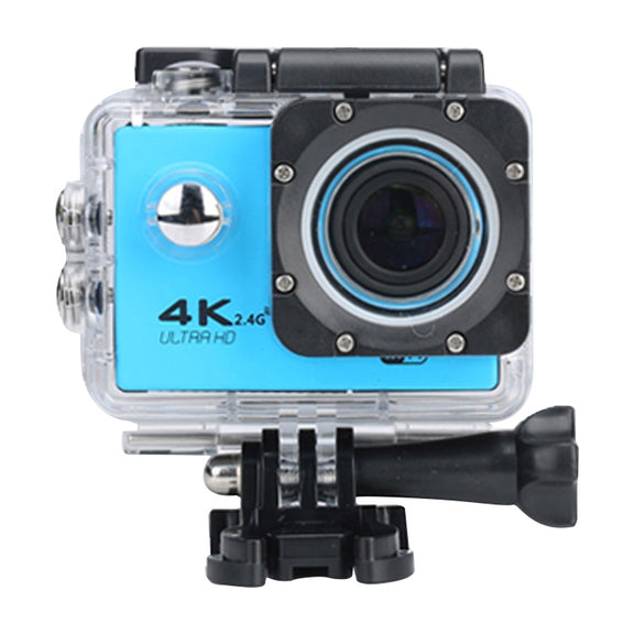 WIFI Water-resistant Action Camera Cycling 4K camera Ultra Diving  60PFS kamera Helmet bicycle Cam underwater Sports 1080P Camera(Blue)