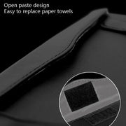 Car Tissue Box Car Hanging Sun Visor Pumping Box(Black White Diamonds)