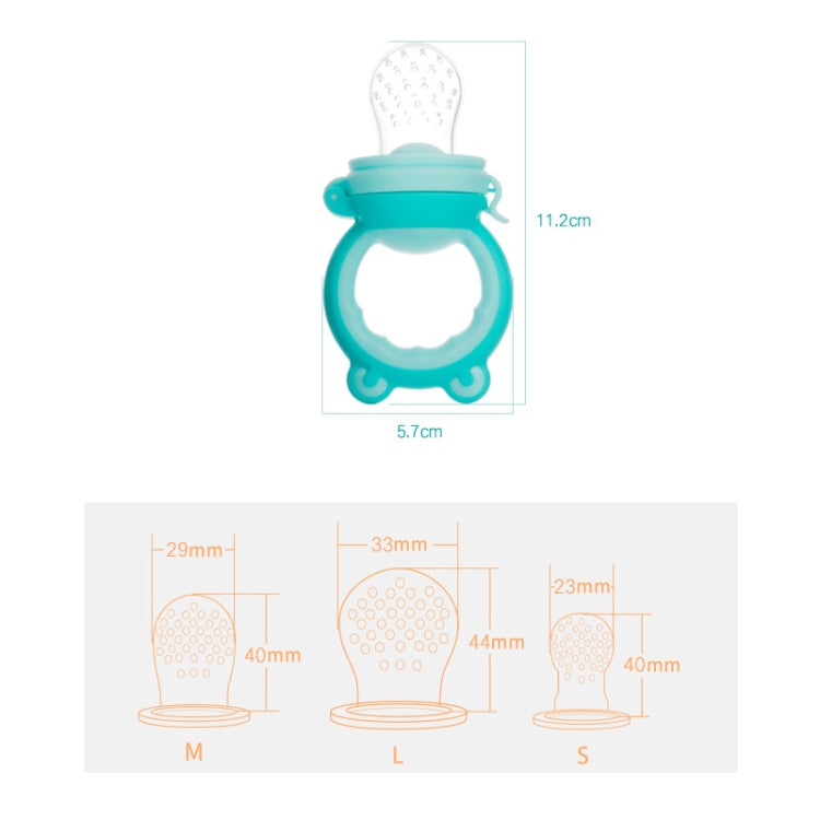 Baby Fruit And Vegetable Food Supplement Food Fruit Bite Bag(S Blue) - Cups & Silicone Nipple by PMC TechLife | Online Shopping South Africa | PMC TechLife