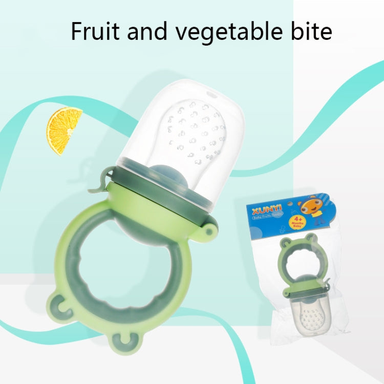 Baby Fruit And Vegetable Food Supplement Food Fruit Bite Bag(S Blue) - Cups & Silicone Nipple by PMC TechLife | Online Shopping South Africa | PMC TechLife