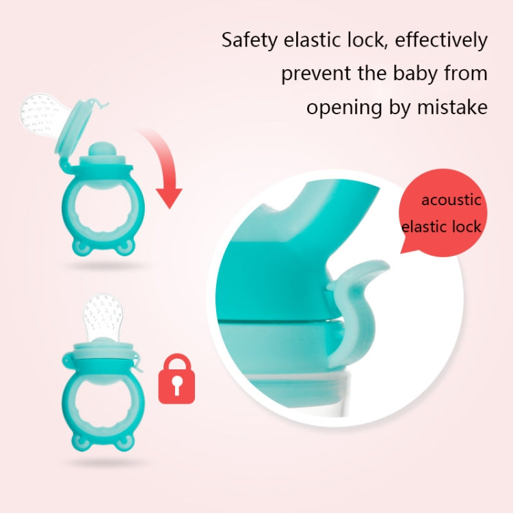 Baby Fruit And Vegetable Food Supplement Food Fruit Bite Bag(S Blue) - Cups & Silicone Nipple by PMC TechLife | Online Shopping South Africa | PMC TechLife