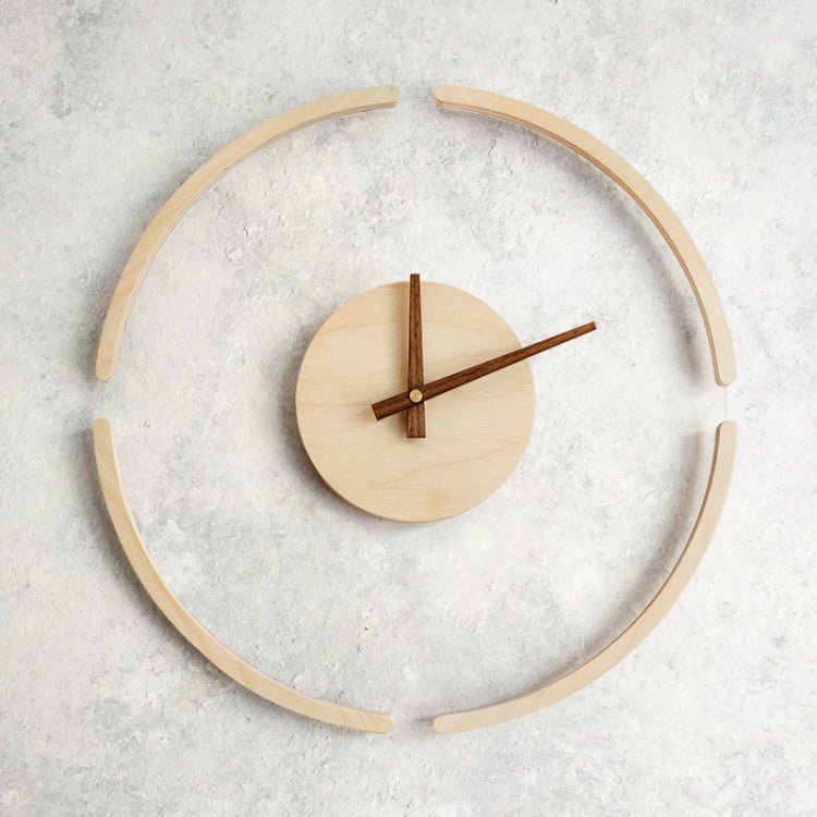 14 inch Transparent Floating Wall Clock Wooden Clocks Home Living Room Wall Decoration - Wall Clock by PMc TechLife | Online Shopping South Africa | PMc TechLife | Buy Now Pay Later Mobicred