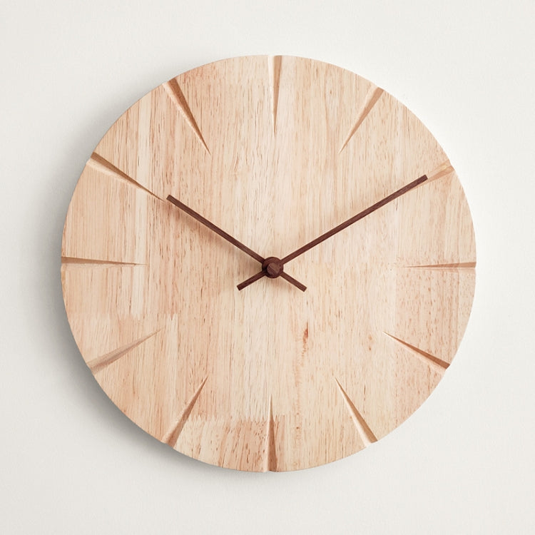 12 inch Solid Wooden Wall Clock Home Living Room Wall Clock Decorative Clock - Wall Clock by PMc TechLife | Online Shopping South Africa | PMc TechLife | Buy Now Pay Later Mobicred