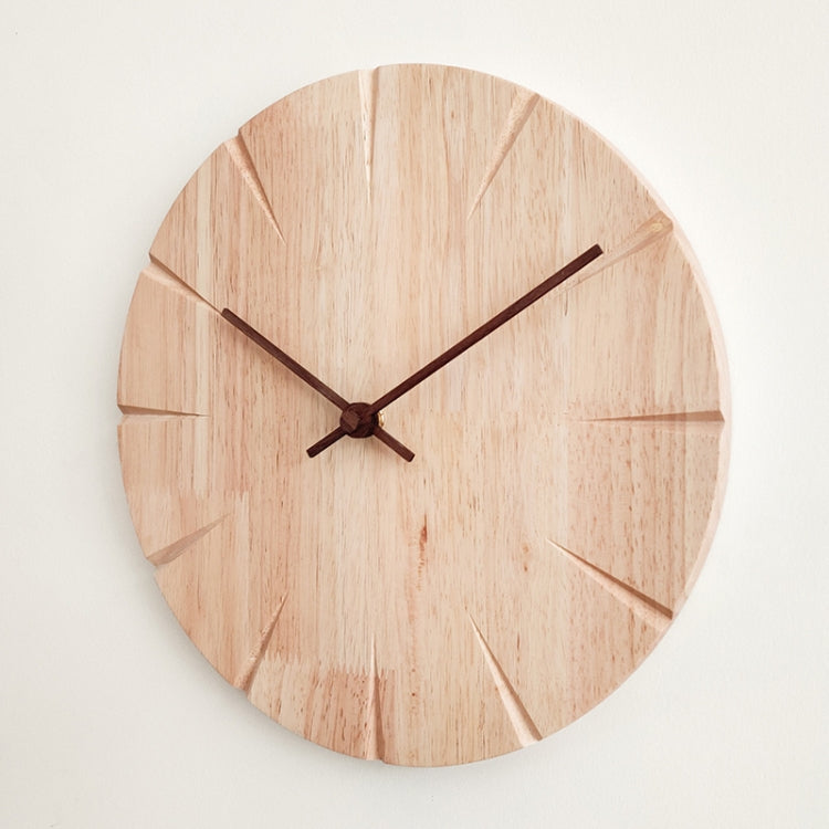 12 inch Solid Wooden Wall Clock Home Living Room Wall Clock Decorative Clock - Wall Clock by PMc TechLife | Online Shopping South Africa | PMc TechLife | Buy Now Pay Later Mobicred