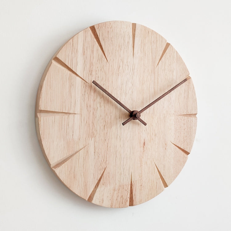 12 inch Solid Wooden Wall Clock Home Living Room Wall Clock Decorative Clock - Wall Clock by PMc TechLife | Online Shopping South Africa | PMc TechLife | Buy Now Pay Later Mobicred