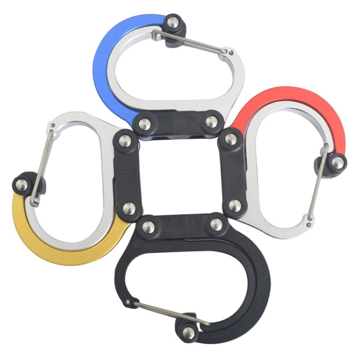Multifunctional Carabiner Aluminum Alloy D-Type Outdoor Products Quick-Hanging Buckle(Blue) - Hooks by PMC Jewellery | Online Shopping South Africa | PMC Jewellery | Buy Now Pay Later Mobicred