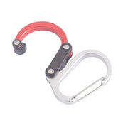 Multifunctional Carabiner Aluminum Alloy D-Type Outdoor Products Quick-Hanging Buckle(Blue)