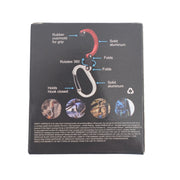 Multifunctional Carabiner Aluminum Alloy D-Type Outdoor Products Quick-Hanging Buckle(Red)