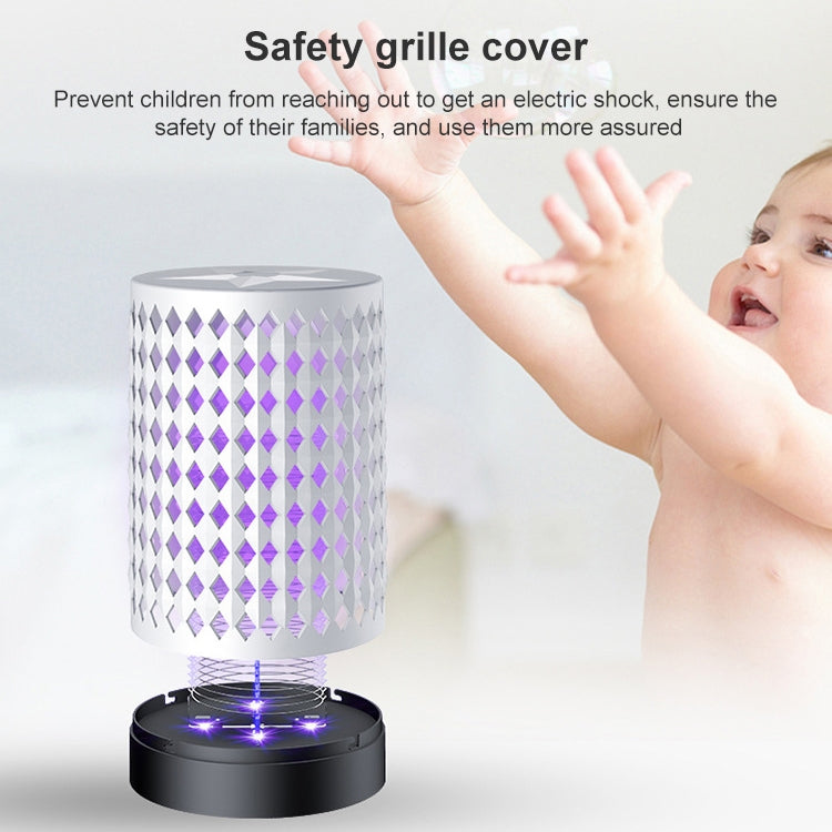 USB Photocatalyst Mosquito Killer Electrical Shock Two-In-One Mosquito Killer White (Electric Shock) - Repellents by PMC TechLife | Online Shopping South Africa | PMC TechLife | Buy Now Pay Later Mobicred