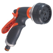 Metal Multifunctional Garden Household Car Watering Sprinkler High Pressure Nozzle(Orange Red)