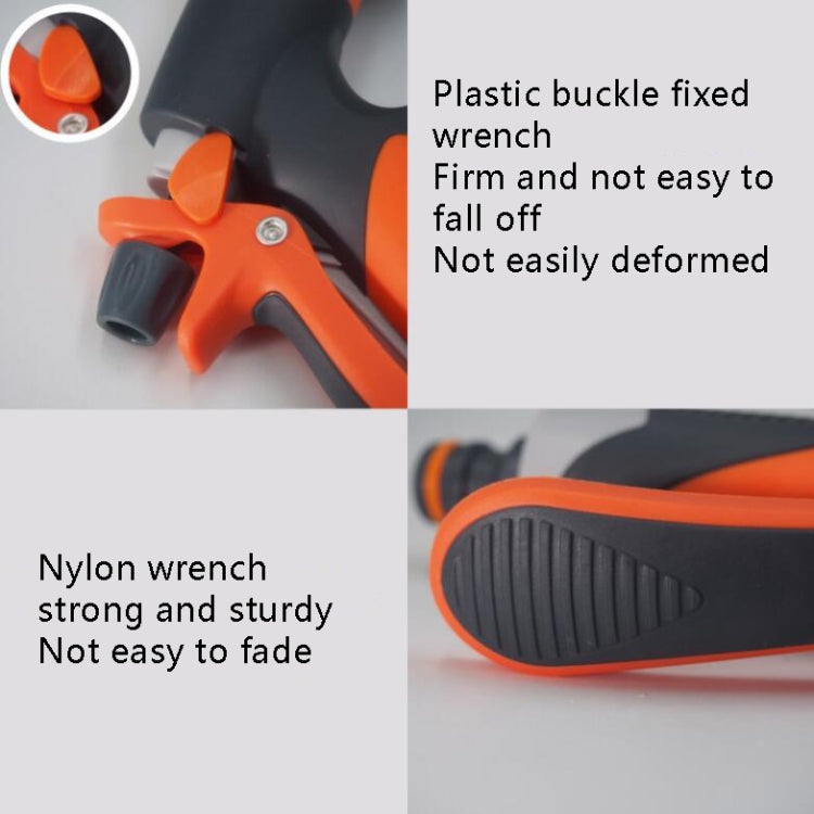 Metal Multifunctional Garden Household Car Watering Sprinkler High Pressure Nozzle(Orange Red)