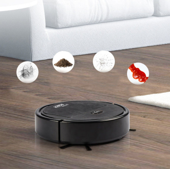 Household Automatic Smart Charging Sweeping Robot, Specification: 3 in 1���White���