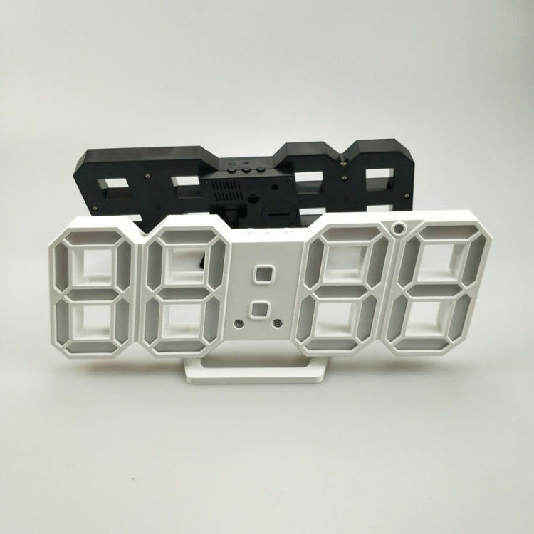 6609 3D Stereo LED Alarm Clock Living Room 3D Wall Clock, Colour: Red - Alarm Clocks by PMc TechLife | Online Shopping South Africa | PMc TechLife | Buy Now Pay Later Mobicred