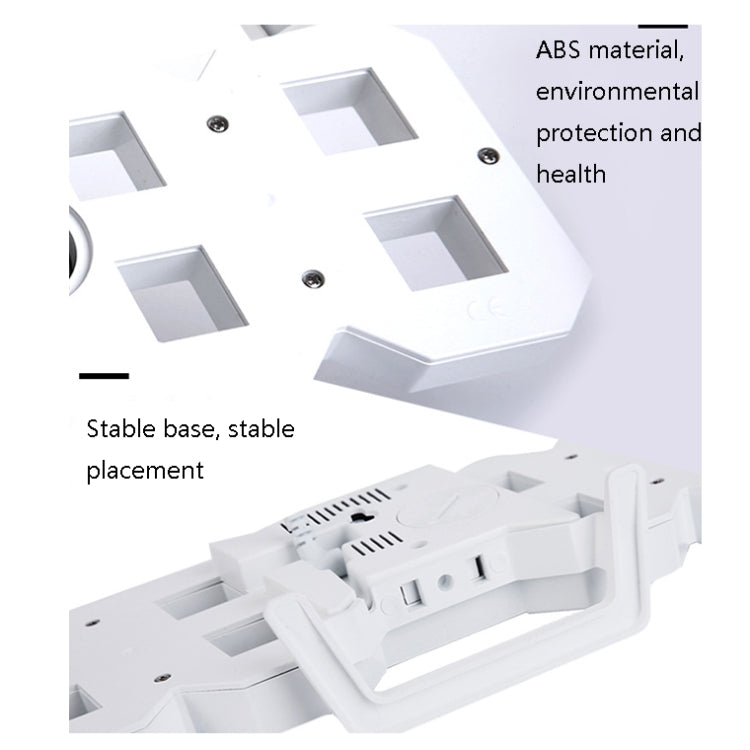 6609 3D Stereo LED Alarm Clock Living Room 3D Wall Clock, Colour: Black Frame Red Light - Alarm Clocks by PMc TechLife | Online Shopping South Africa | PMc TechLife | Buy Now Pay Later Mobicred