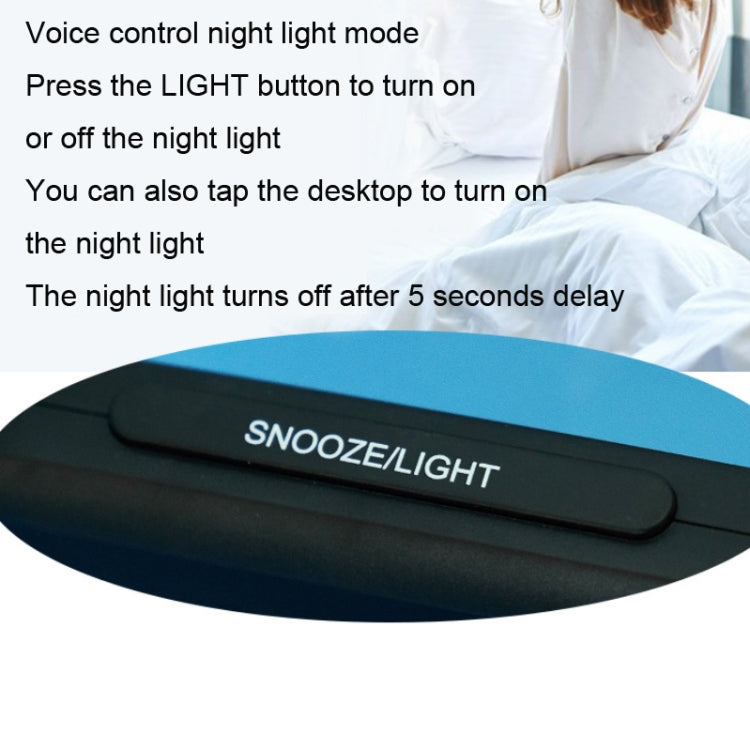 Color Screen Children Electronic Alarm Clock LCD Bedside Alarm Clock(Black Shell Universe)
