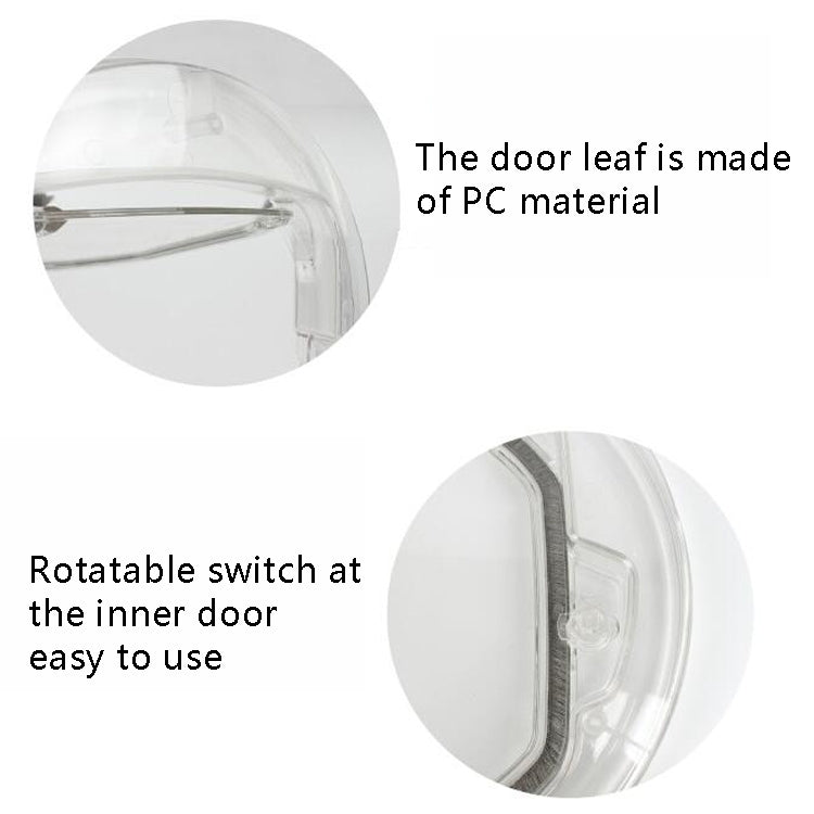 Pet Supplies PC Material Round Glass Door Cat Puppy Door Hole(Transparent) - Pet Screen Doors by PMC TechLife | Online Shopping South Africa | PMC TechLife | Buy Now Pay Later Mobicred